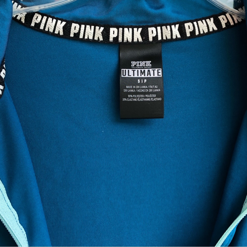 PINK V.S. Long Sleeve Quarter Zip Up Blue Size S —#052 - Picture 7 of 9